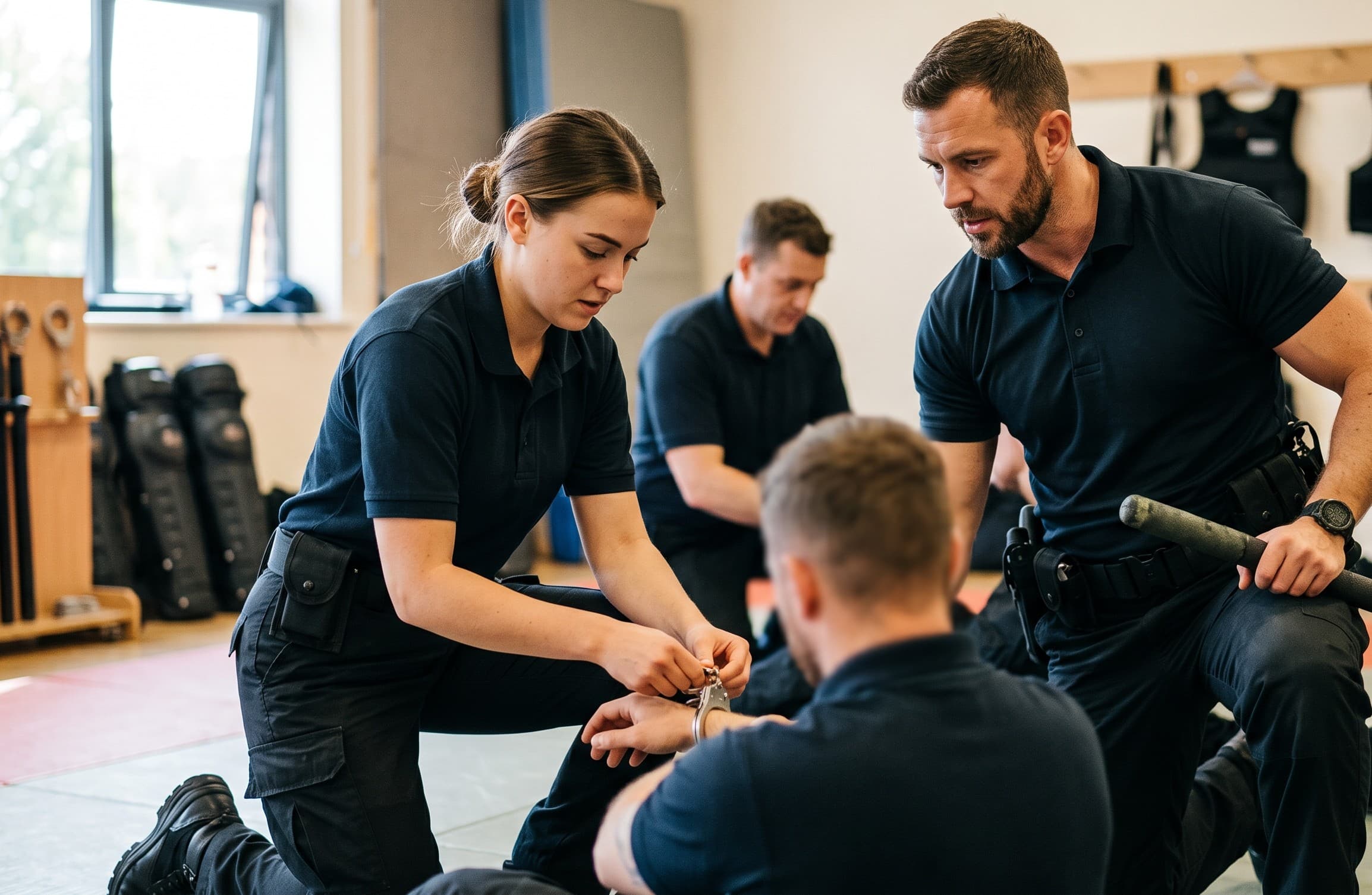 Batons and handcuffs training